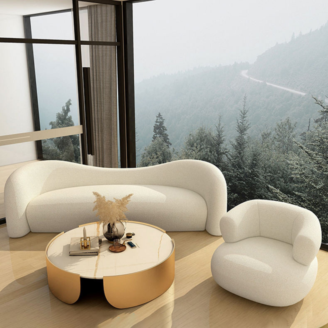 Klara – Harmoni 2-sits Soffa med Matchande Pall